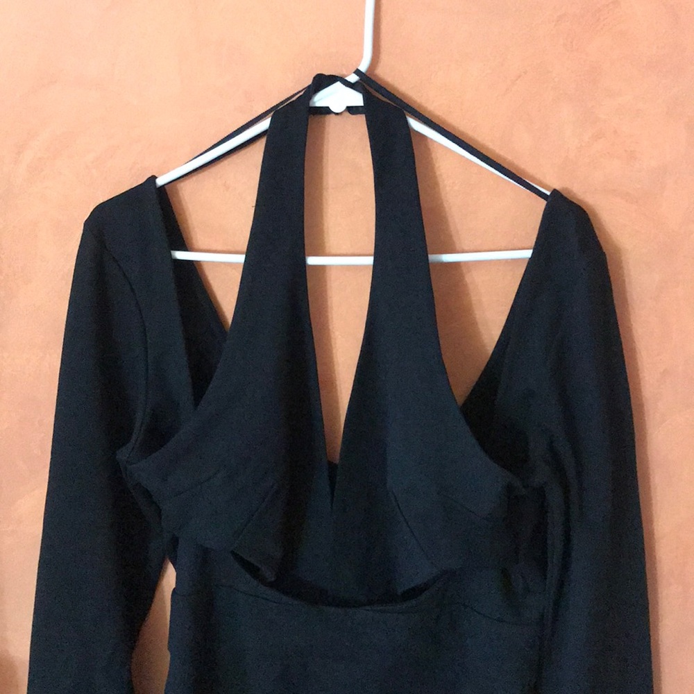 NASTY GAL | halter cold shoulder cut out dress - Picture 3 of 7